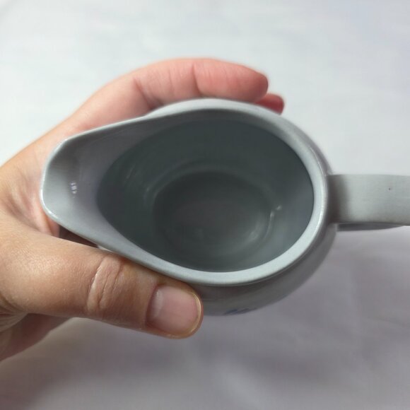 Arabia of Finland Blue Rose Creamer Gray/Blue with Blue Flowers 4 Ounce Size - Picture 8 of 12